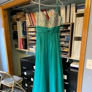 Teal Ball Gown